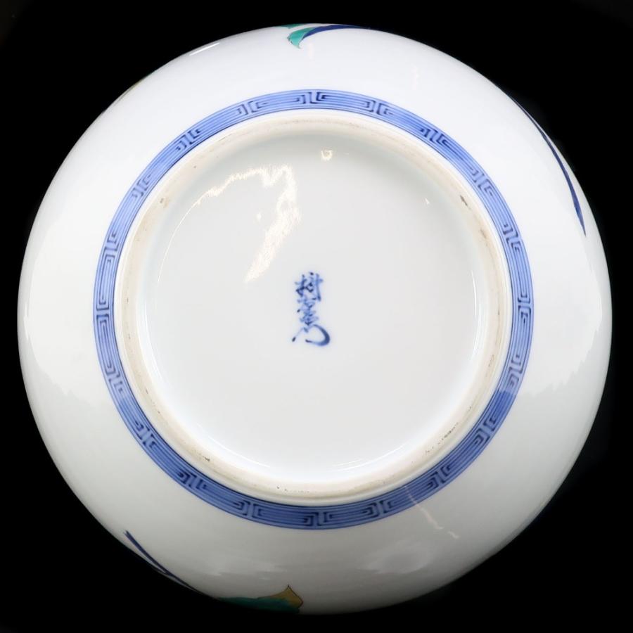 十三代 酒井田柿右衛門 作 錦 樹花文 壷 骨董品 陶磁器 _【I121826002】中古の画像