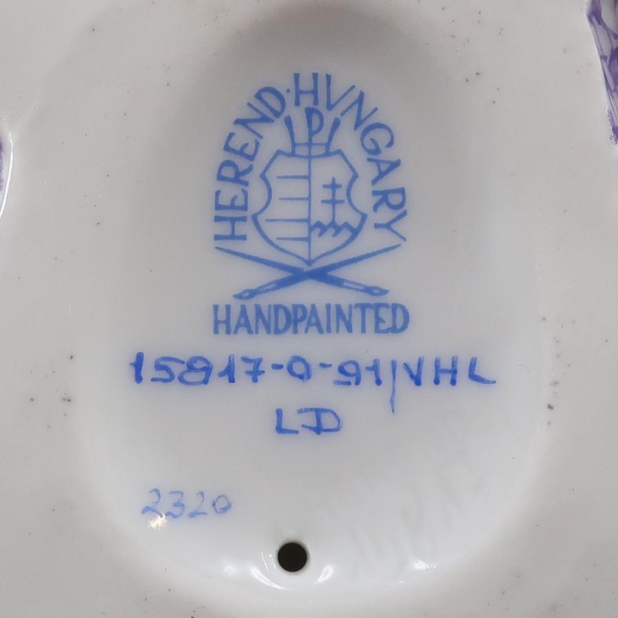 ヘレンド（HEREND） 王冠を戴く蛙の王様 ( 15817 VHL LD 2320 ) 置物