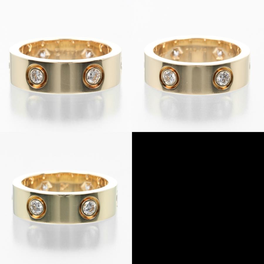 Cartier カルティエ　ゴールド ラブリング　ダイヤモンド　9号 カルティエ CARTIER ラブ 9号 リング 指輪 K18YG イエローゴールド 6P