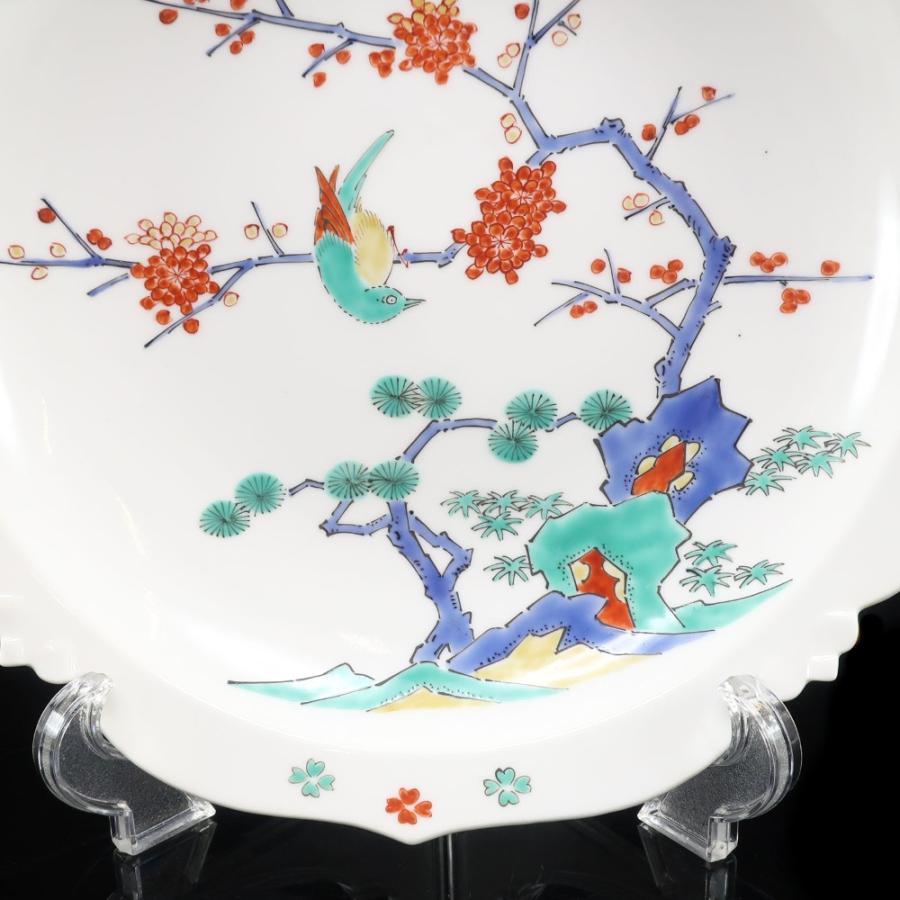 人間国宝 十三代 酒井田柿右衛門 作 】 濁手 花鳥文 陶額 骨董品