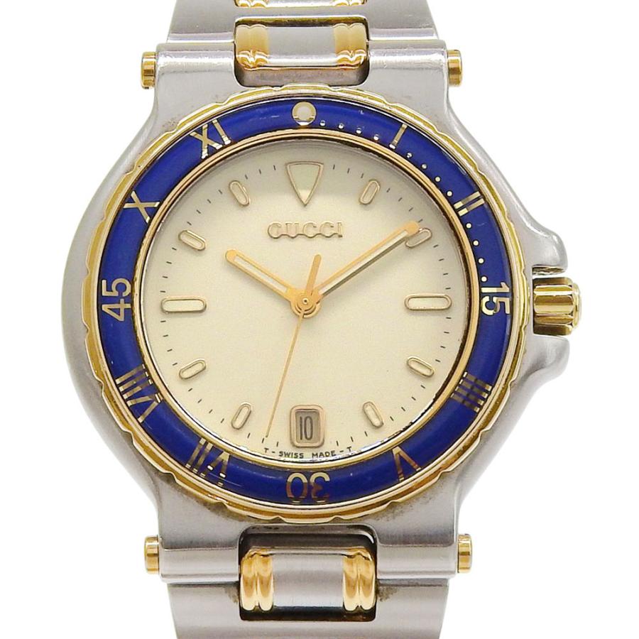 GUCCI（グッチ） 9700M 腕時計 SS×金メッキ クオーツ アナログ表示