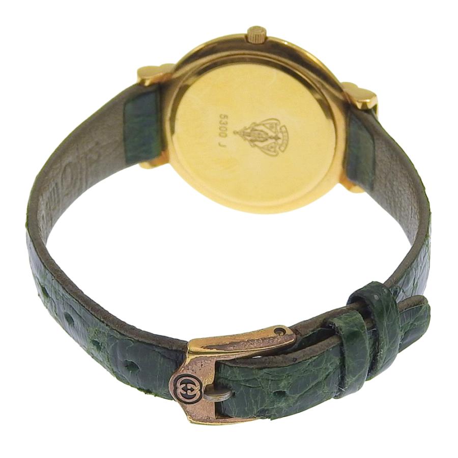 GUCCI（グッチ） 5300J 腕時計 ゴールデンパール×レザー ゴールド