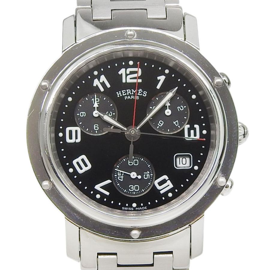 HERMES（エルメス） クリッパー CL1.910 腕時計 SS シルバー クオーツ