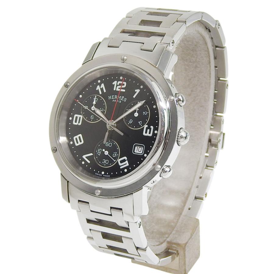 HERMES（エルメス） クリッパー CL1.910 腕時計 SS シルバー クオーツ