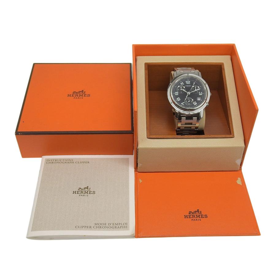 エルメス　メンズ時計　CL1.910 HERMES（エルメス） クリッパー CL1.910 腕時計 SS シルバー クオーツ