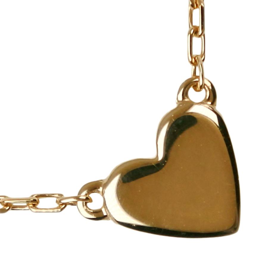 AHKAH（アーカー） ハート ネックレス K18YG 約1.3g レディース