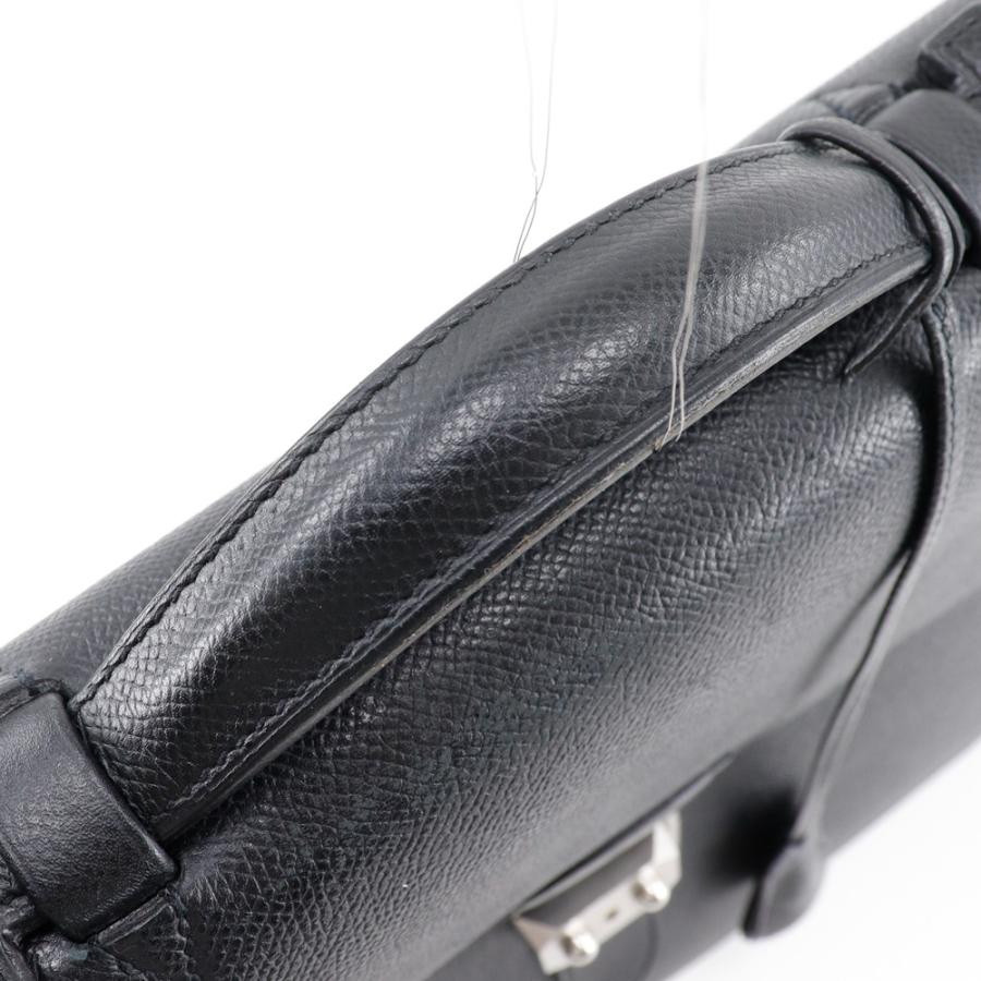 エルメス ケリーデペッシュ38 黒 シルバー金具 □I ビジネスバッグ エプソン HERMES エルメス ブリーフケース 