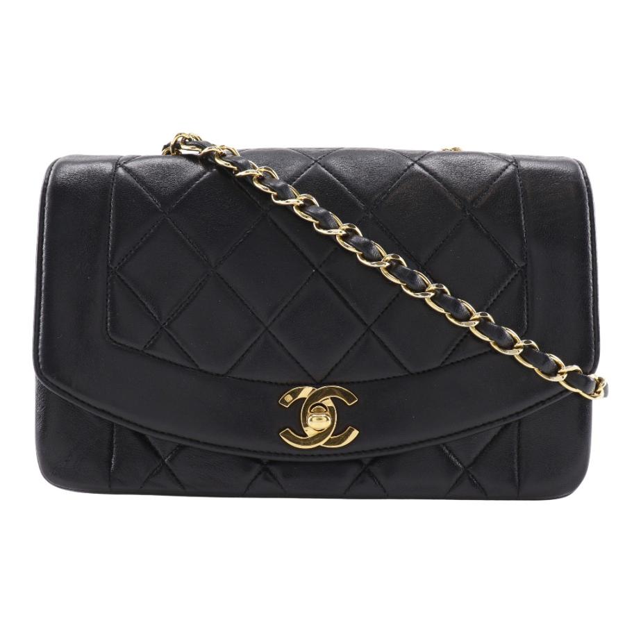 シャネル CHANEL マトラッセ ダイアナ22 A01164 CC ココマーク シングルチェーン チェーンバッグ ショルダーバッグ ラムスキン ブラック CHANEL（シャネル） ダイアナ22 チェーンショルダー マトラッセ