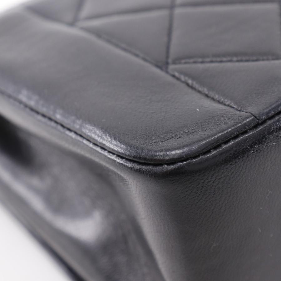 CHANEL シャネル ダイアナ　22 マトラッセ チェーンショルダーバッグ ショルダーバッグ A01164 ラムスキン ブラック  レディース【中古】 CHANEL（シャネル） ダイアナ22 チェーンショルダー マトラッセ