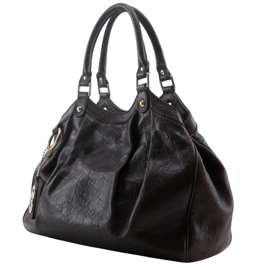 GUCCI グッチ スーキー GG 211944 トートバッグ シマレザー 茶 GUCCI グッチ スーキー GG 211944 トートバッグ シマレザー 茶