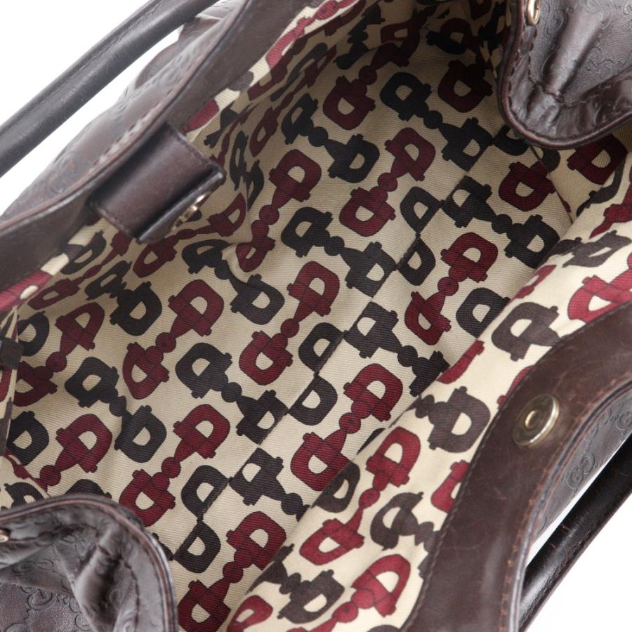 GUCCI グッチ スーキー GG 211944 トートバッグ シマレザー 茶 GUCCI グッチ スーキー GG 211944 トートバッグ シマレザー 茶
