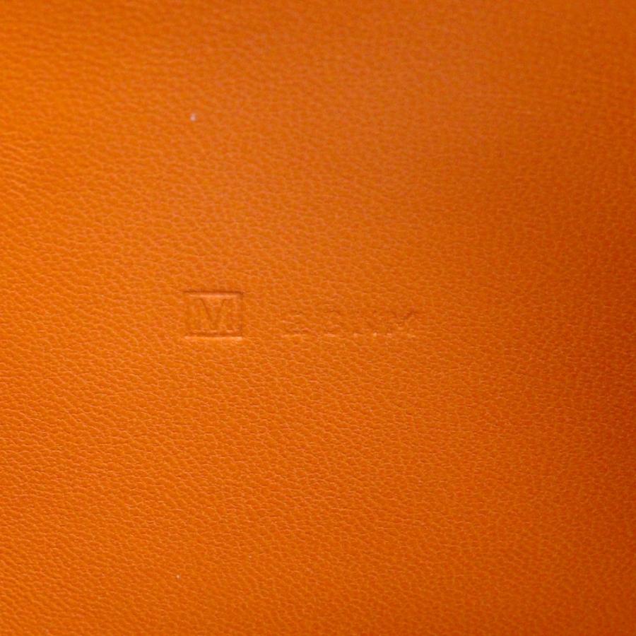 正規品 エルメス ドゴンロング バイカラー HERMES（エルメス） ドゴン バイカラー □M 長財布 トゴ 茶/オレンジ
