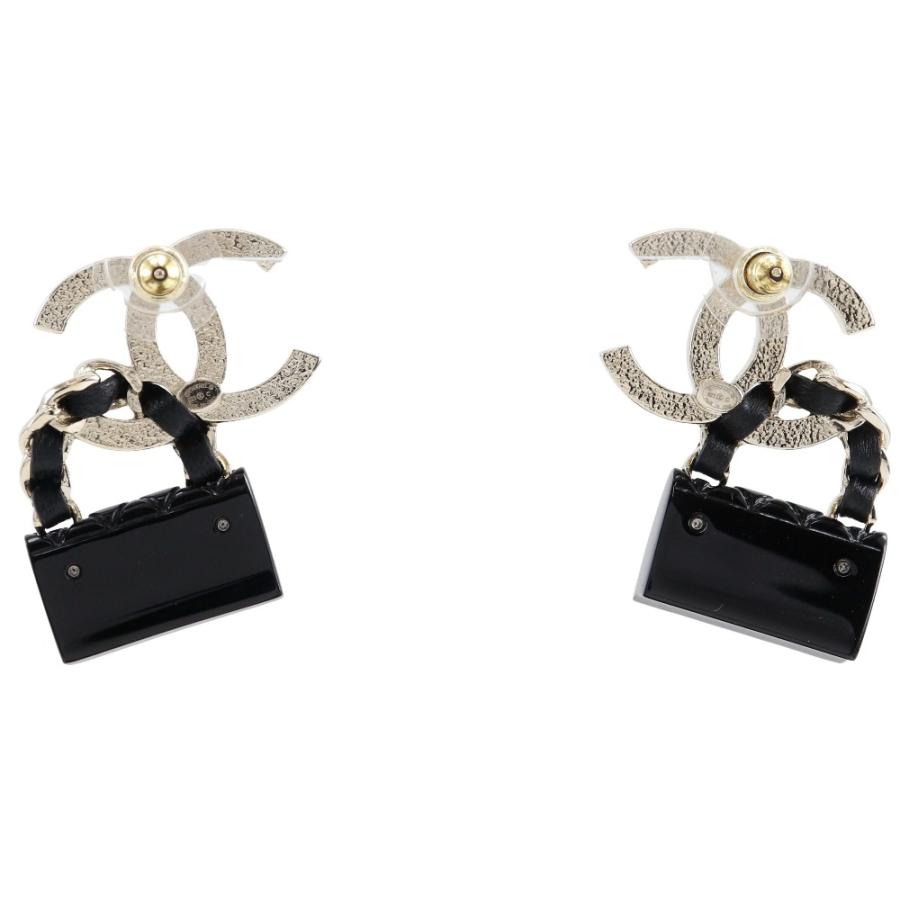 CHANEL シャネル ココマーク マトラッセバッグモチーフ ピアス 金属製  