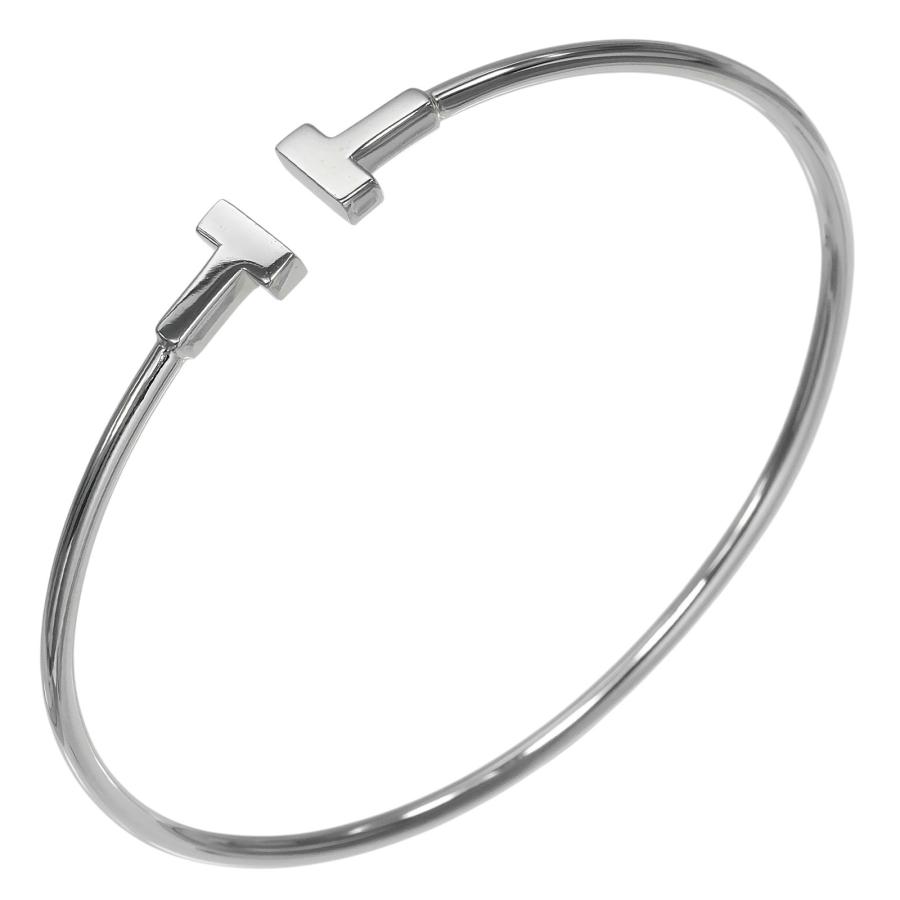 TIFFANY&Co.（ティファニー） ブレスレット Tワイヤー ナロー K18WG