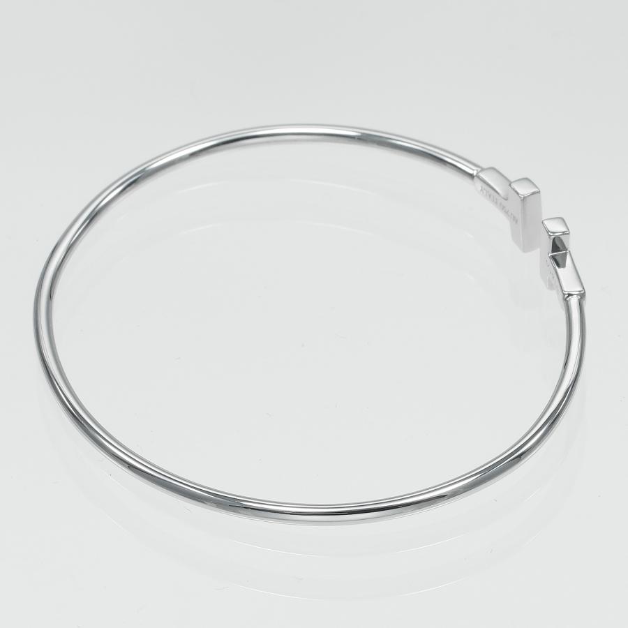 TIFFANY&Co.（ティファニー） ブレスレット Tワイヤー ナロー K18WG