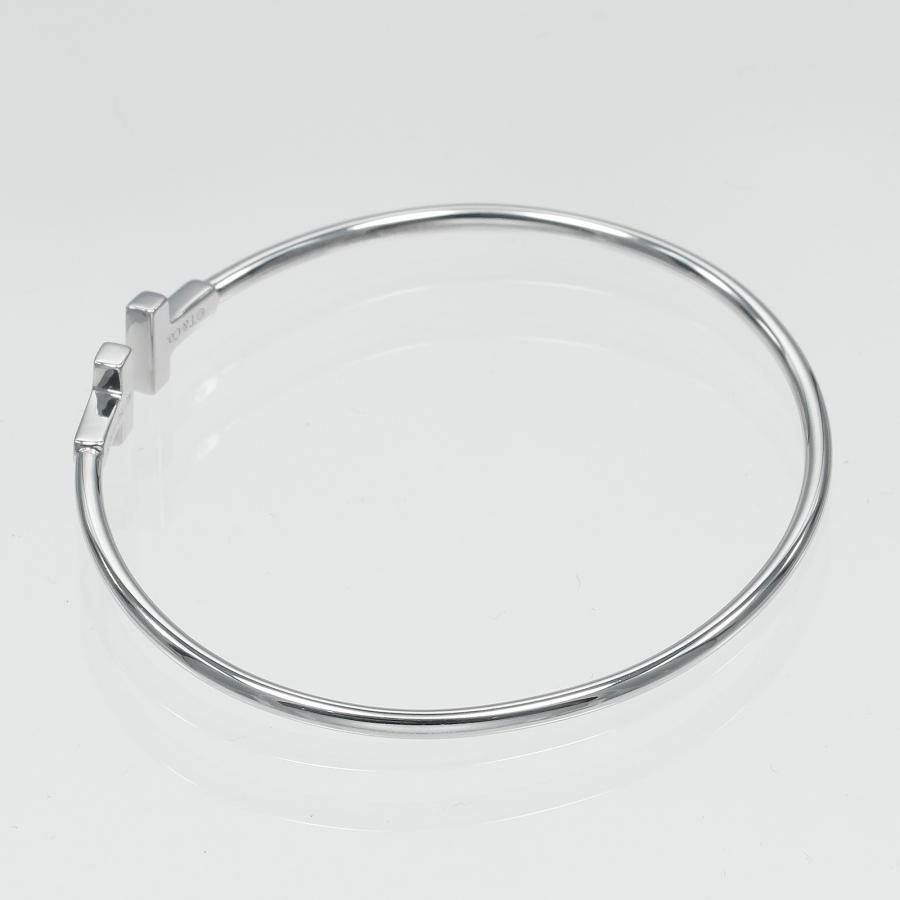 TIFFANY&Co.（ティファニー） ブレスレット Tワイヤー ナロー K18WG