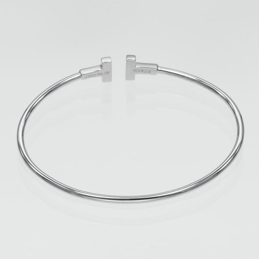 TIFFANY&Co.（ティファニー） ブレスレット Tワイヤー ナロー K18WG