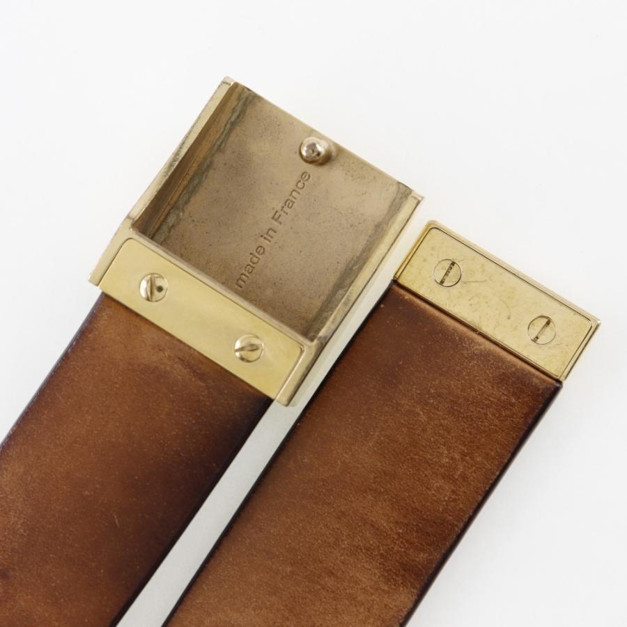 ルイ ヴィトン サンチュール キャレ ベルト モノグラム ゴールドバックル M6801 LOUIS VUITTON（ルイ・ヴィトン） ルイ ヴィトン サンチュール キャレ
