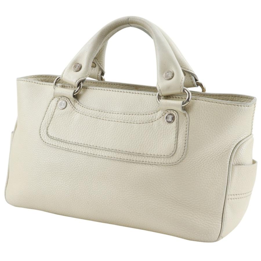 CELINE（セリーヌ） ブギーバック ハンドバッグ カーフ ベージュ 