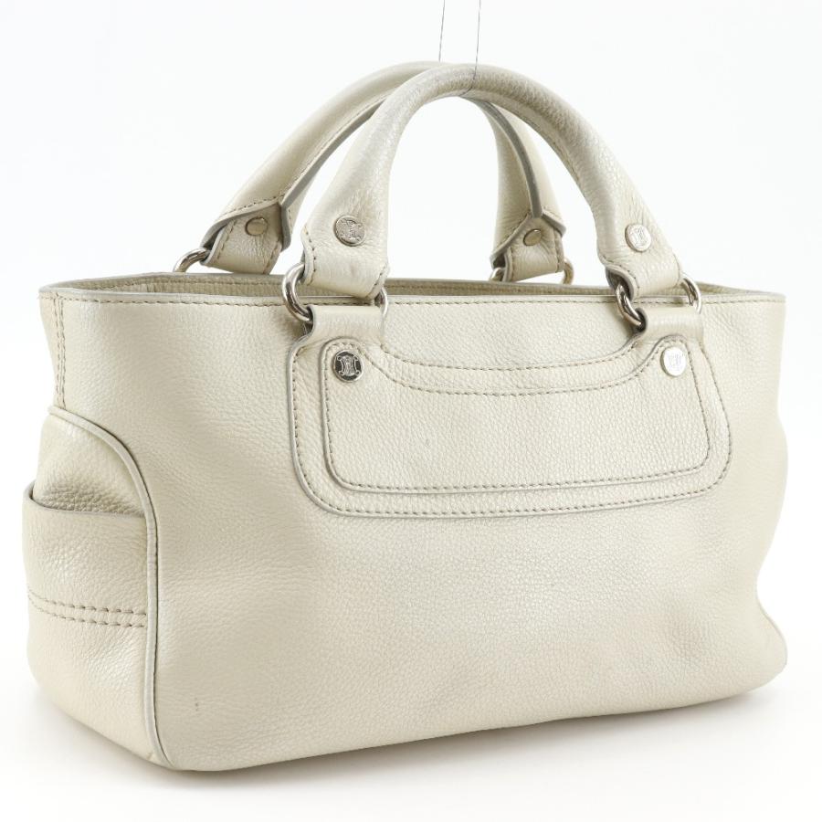 CELINE（セリーヌ） ブギーバック ハンドバッグ カーフ ベージュ