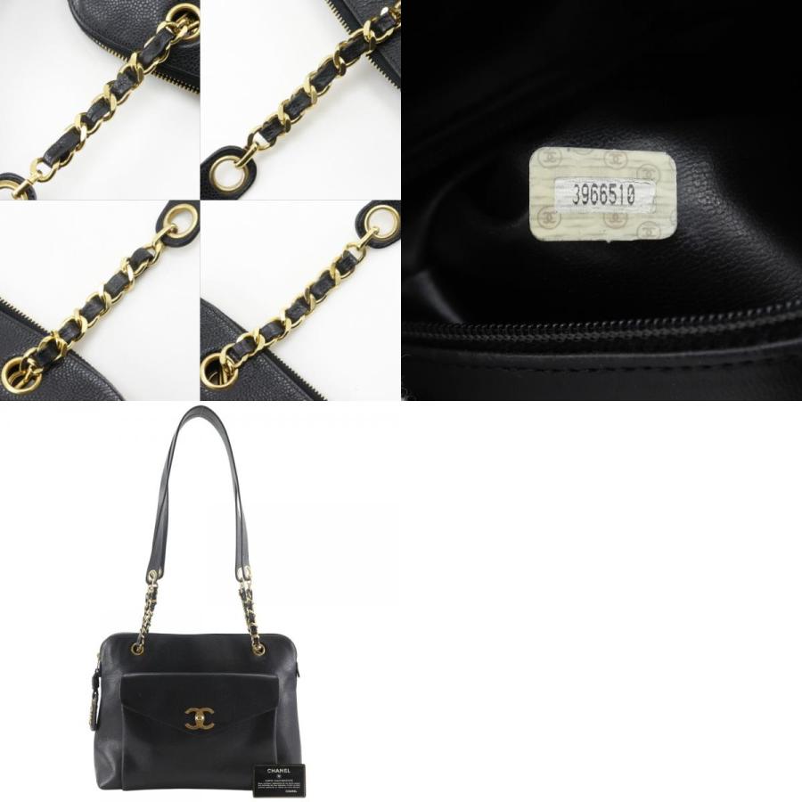 CHANEL（シャネル） チェーントート ココマーク トートバッグ キャビア