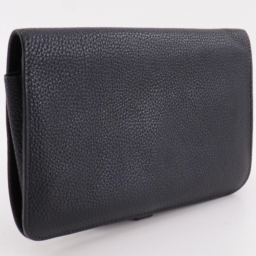 【HERMES】エルメス ドゴンGM トリヨンクレマンス 黒/ゴールド金具 □I ユニセックス 長財布 HERMES（エルメス） ドゴンGM □I 長財布 トリヨンクレマンス 黒