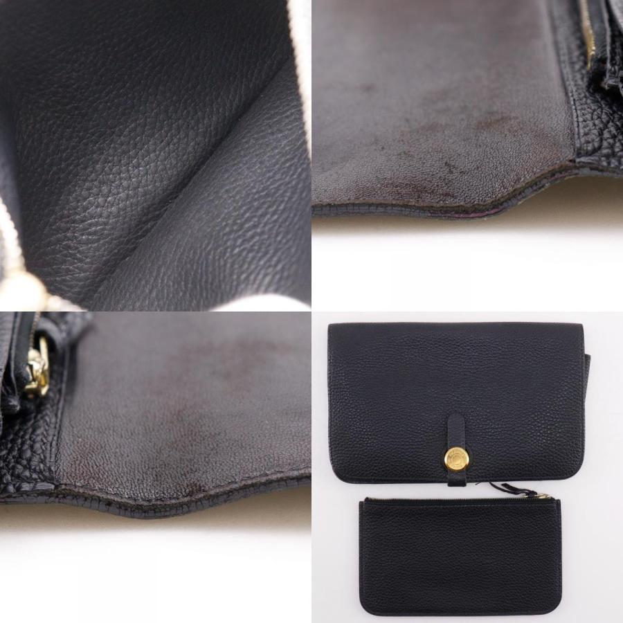 【HERMES】エルメス ドゴンGM トリヨンクレマンス 黒/ゴールド金具 □I ユニセックス 長財布 HERMES（エルメス） ドゴンGM □I 長財布 トリヨンクレマンス 黒