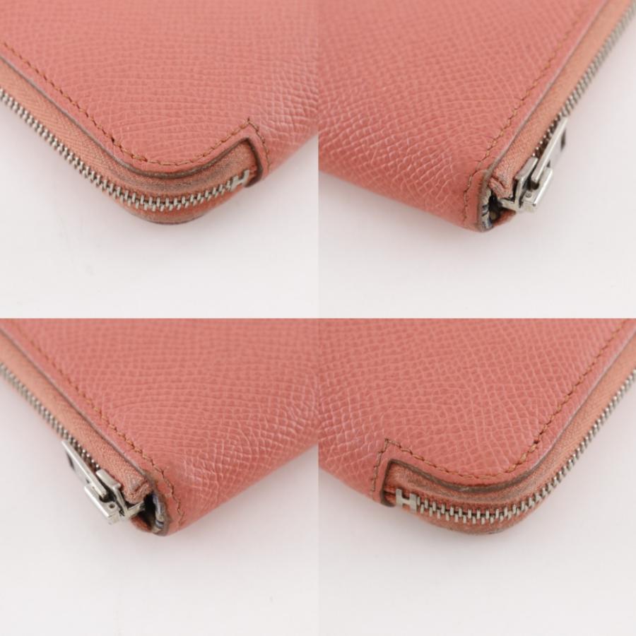 【HERMES】エルメス アザップロング シルクイン ヴォーエプソン フラミンゴ ピンク □R レディース 長財布 HERMES（エルメス） アザップロング シルクイン □R 長財布 ヴォー