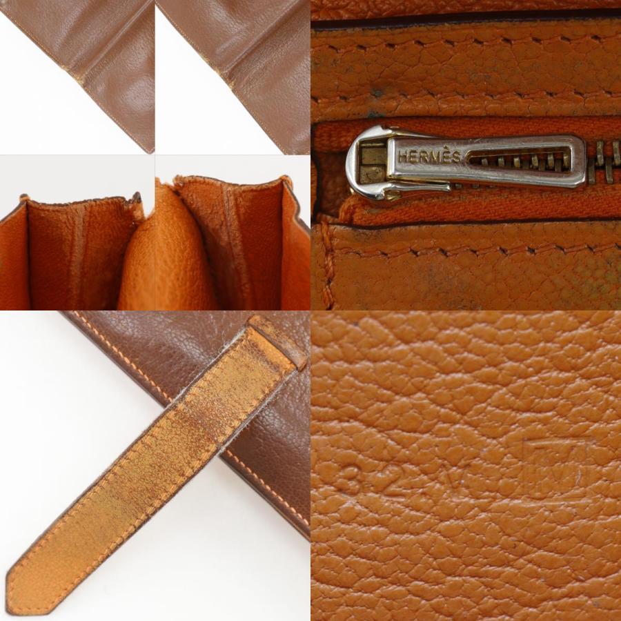 HERMES（エルメス） ベアンスフレ バイカラー □M 長財布 シェーブル 
