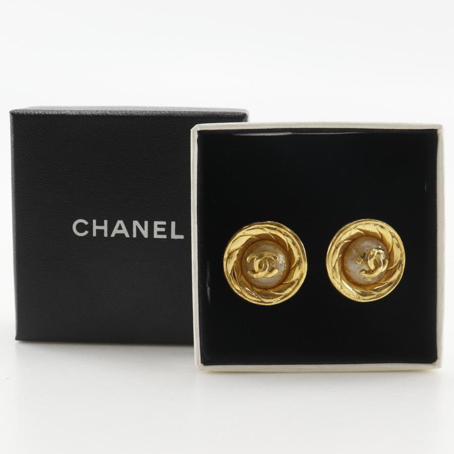 CHANEL（シャネル） ココマーク ヴィンテージ 96A イヤリング 金メッキ 