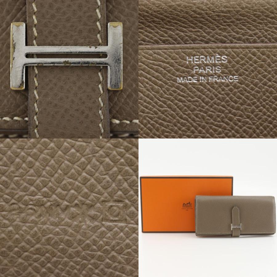 HERMES（エルメス） ベアンスフレ □O 長財布 ヴォーエプソン