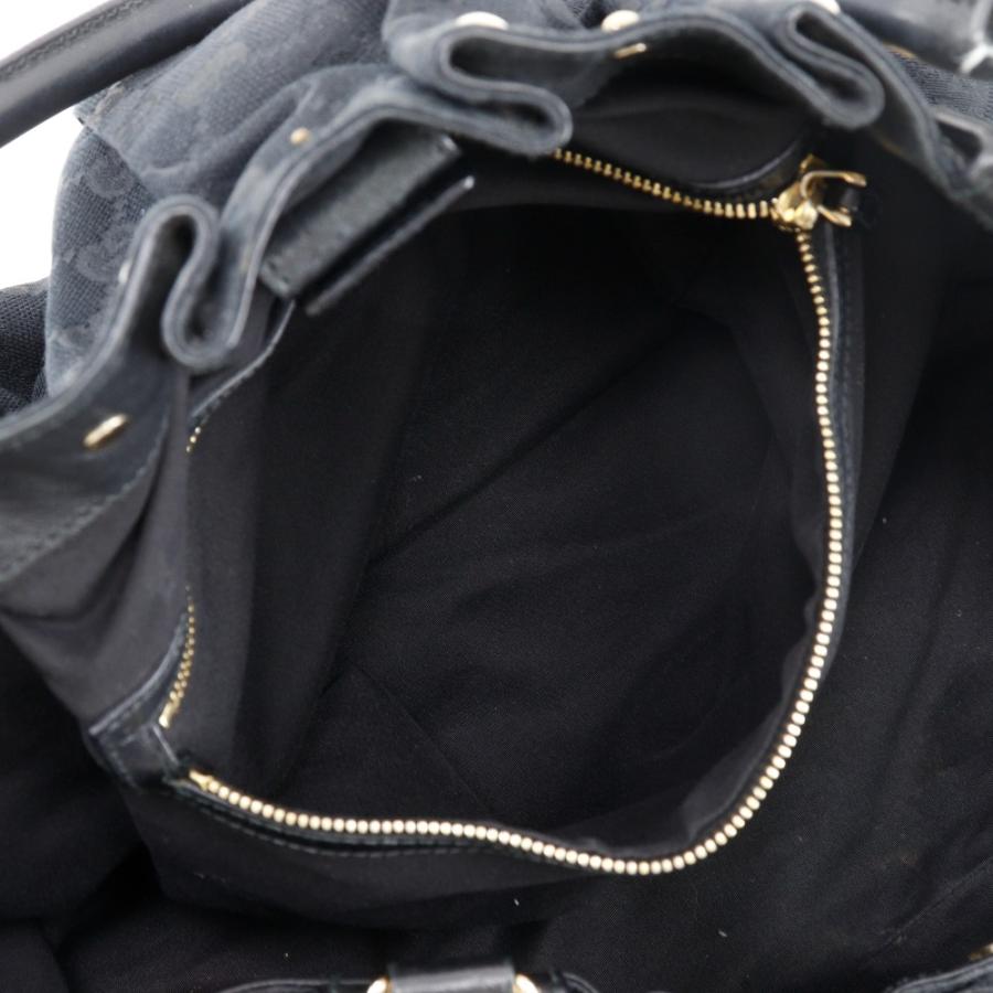 GUCCI（グッチ） スタッズ 203626 トートバッグ GGキャンバス 黒