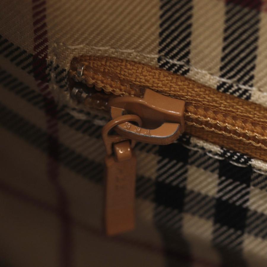 BURBERRY（バーバリー） ロゴ型押し ノバチェック ハンドバッグ トート