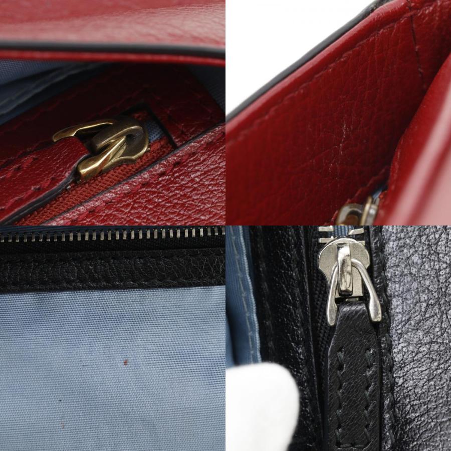 【GUCCI】グッチ GGキャット ダブルフェイス チェーンショルダー 524822 カーフ 赤/黒 レディース ショルダーバッグ GUCCI（グッチ） GGキャット ダブルフェイス チェーンショルダー