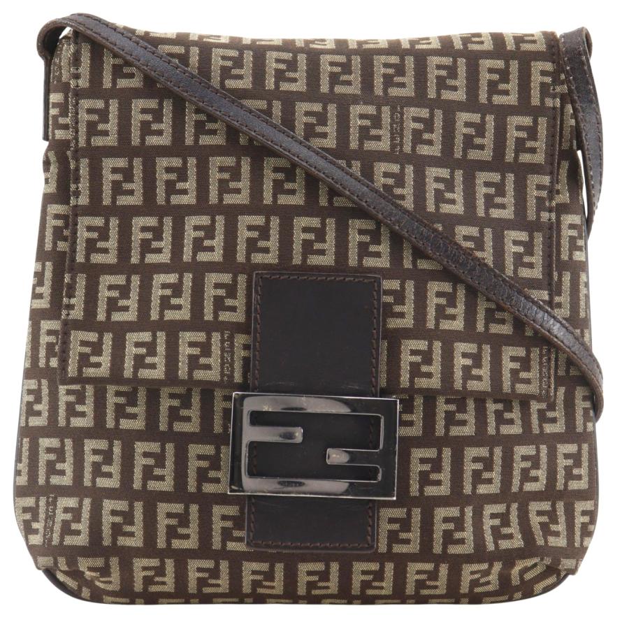 【FENDI】フェンディ ズッキーノ 8BT075 キャンバス 茶 レディース ショルダーバッグ FENDI（フェンディ） ズッキーノ 8BT075 ショルダーバッグ キャンバス