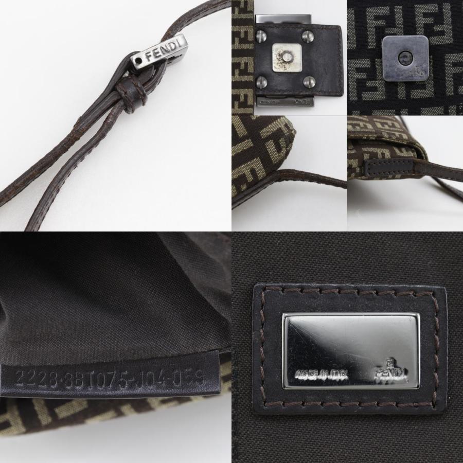 フェンディ FENDI ズッキーノ ショルダーバッグ バッグ キャンバス レザー レディース ブラウン系 8BT075 【中古】 FENDI - フェンディ FENDI ズッキーノ キャンバス ショルダーバッグ