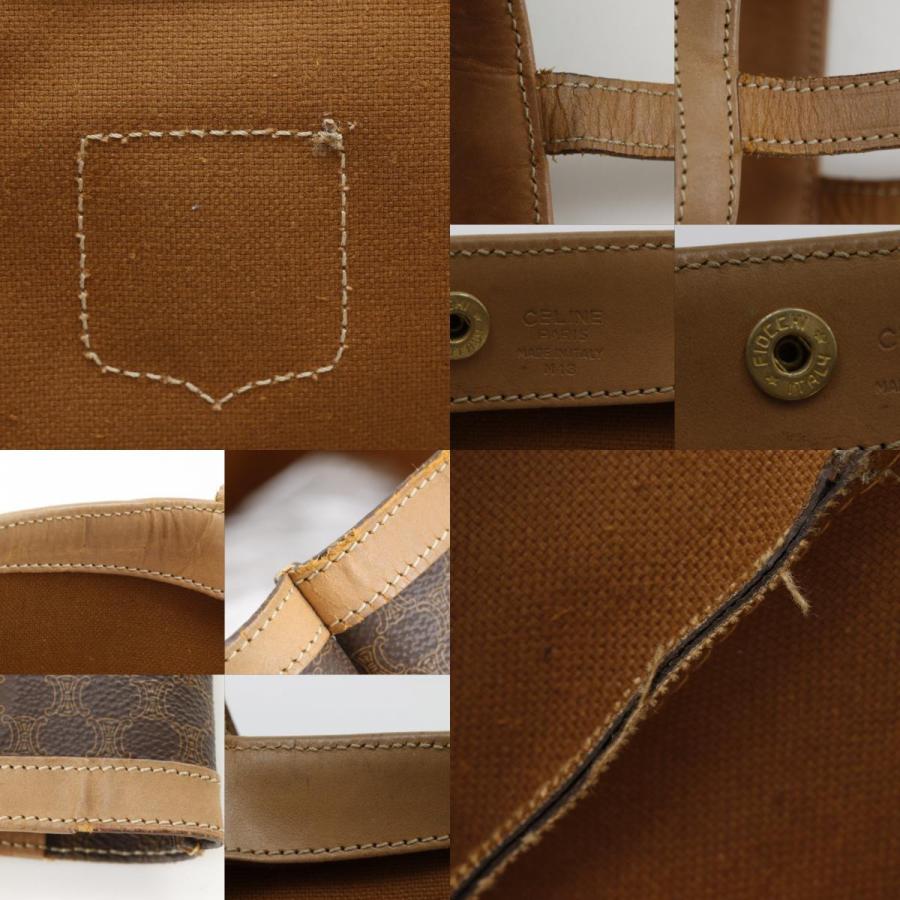 CELINE オールドセリーヌマカダム柄トートバッグ　お値引き中 CELINE（セリーヌ） オールドセリーヌ マカダム柄 トートバッグ PVC 茶