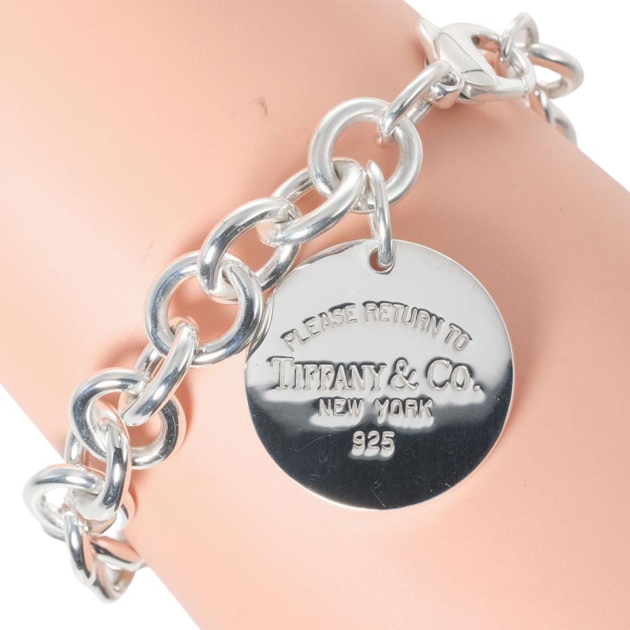 ☆TIFFANY ティファニー ラウンドタグ ブレスレット シルバー925☆
