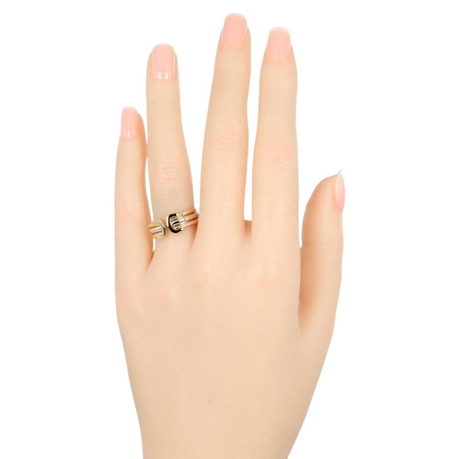 Cartier CAカルティエ CARTIER 2C スリーカラー 10号 リング 指輪 K18  