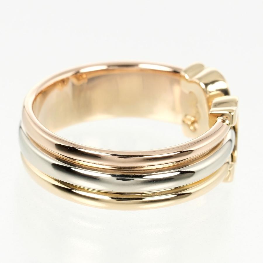 Cartier CAカルティエ CARTIER 2C スリーカラー 10号 リング 指輪 K18  