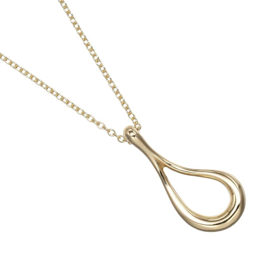 【美品】　ティファニー　オープンティアドロップ　ネックレス　（K） TIFFANY&Co. ティファニー オープン ティアドロップ ネックレス
