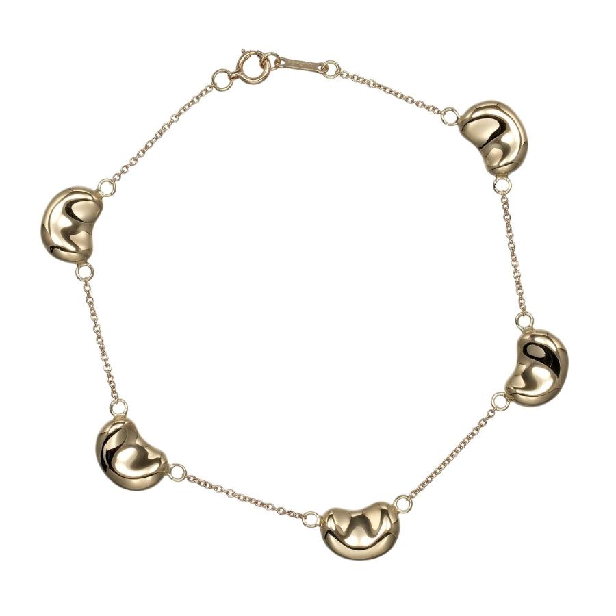 TIFFANY&Co. ティファニー ビーン 5モチーフ ブレスレット K18YG 