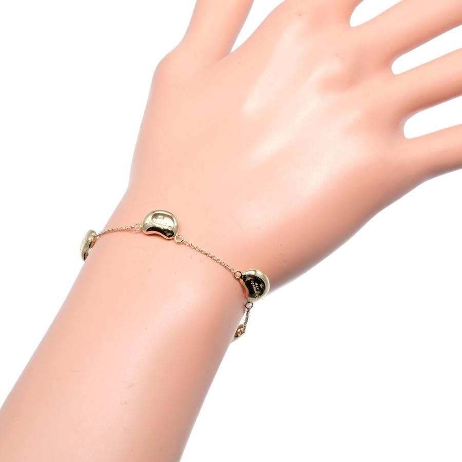 ☆ティファニー☆ビーン☆ブレスレット☆美品☆358☆ TIFFANY&Co.（ティファニー） ビーン 5モチーフ ブレスレット K18YG