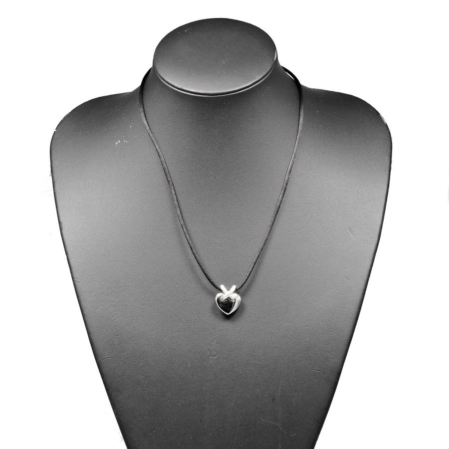 ショーメ Chaumet リアン ハート ネックレス K18WG ホワイトゴールド