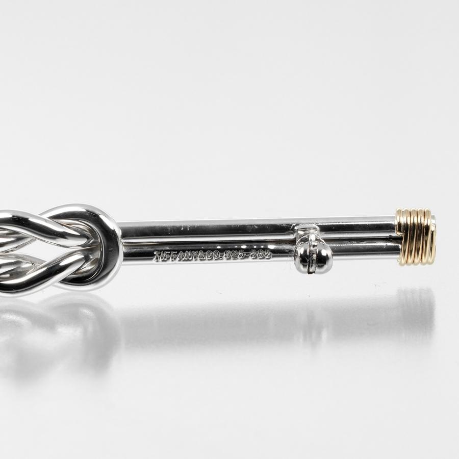 ティファニー ノット コンビ ブローチ K14 シルバー925