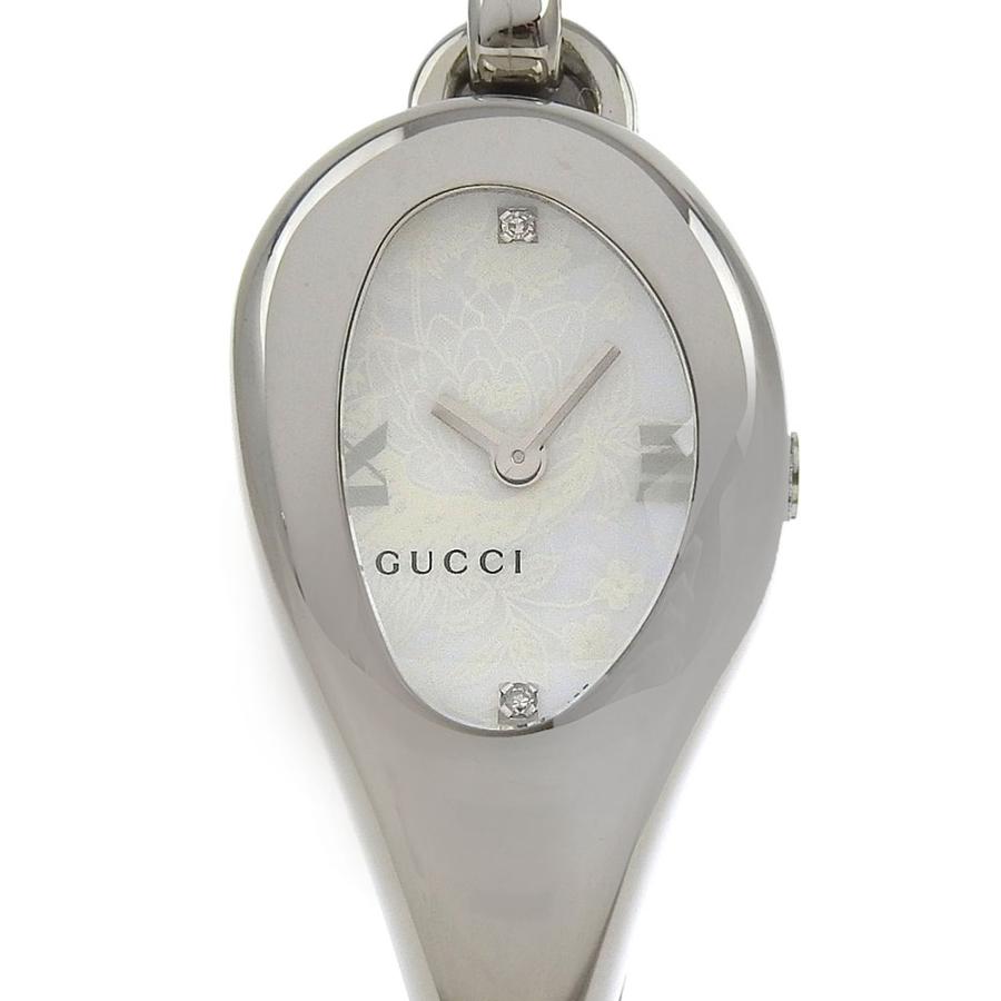 GUCCI（グッチ） 2Pダイヤ バングル 103 腕時計 SS クオーツ アナログ