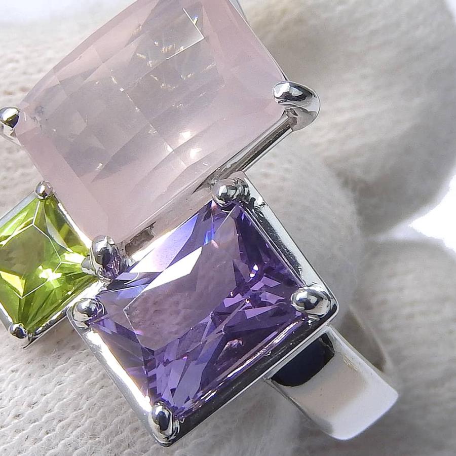 TASAKI フラワーリング 紫色 TASAKI フラワーリング 紫色