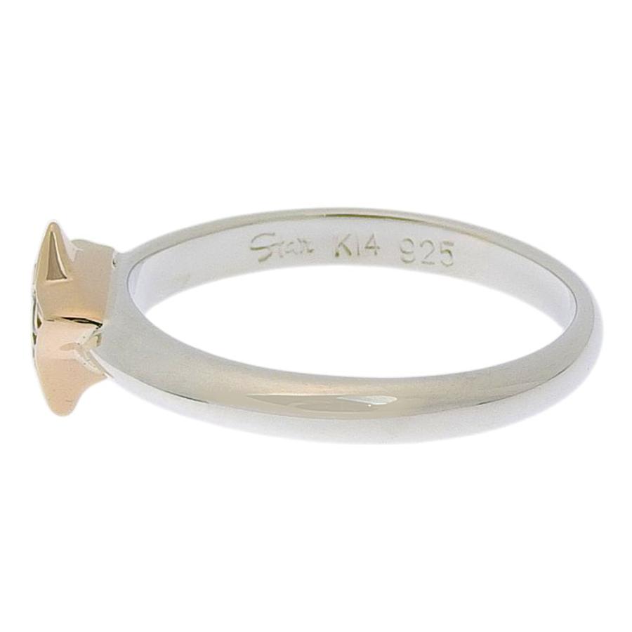 2AE60　STAR JEWELRY スタージュエリーリング指輪　K14　925 STAR JEWELRY スターモチーフ リング・指輪 K14イエローゴールド