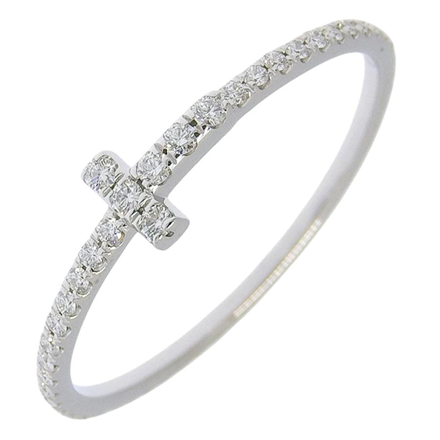 Tiffany & Co. ティファニーWG18ダイヤモンドリングＴワイヤー TIFFANY&Co.（ティファニー） Tワイヤー リング・指輪 K18WG