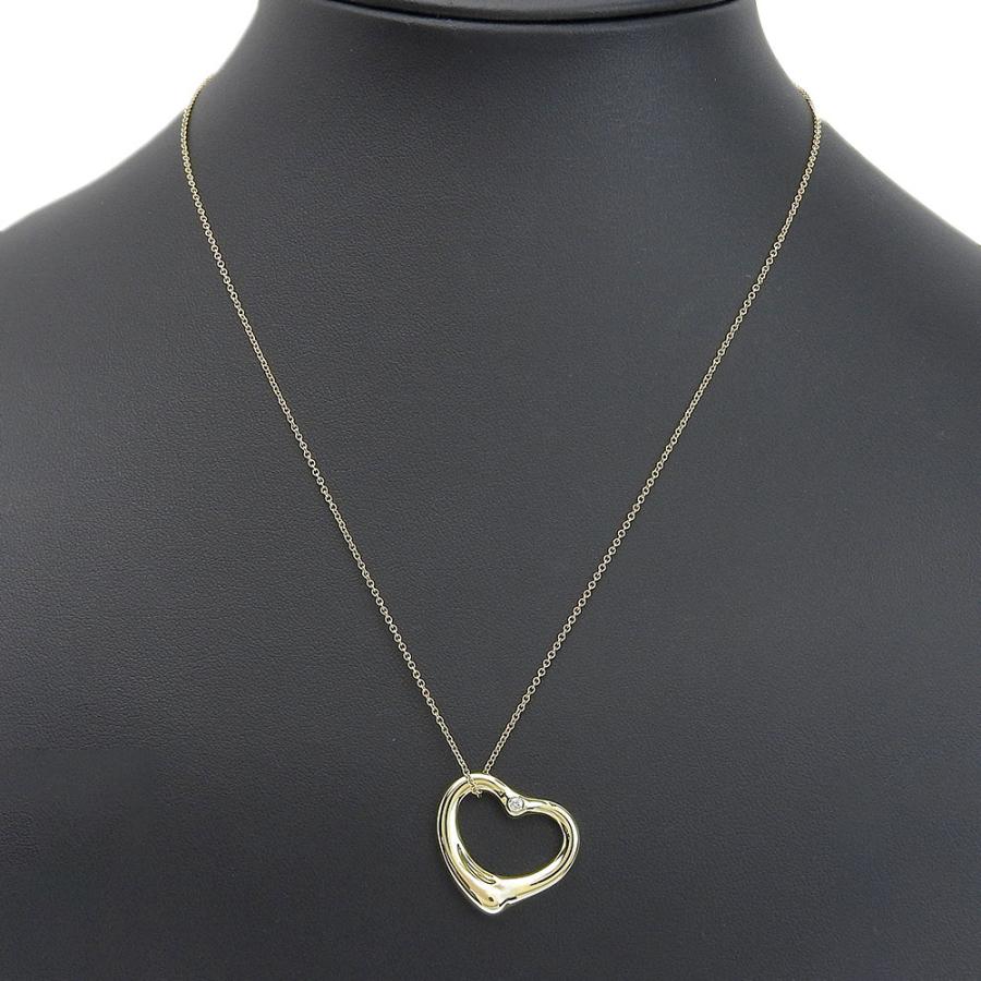 TIFFANY&Co.（ティファニー） オープンハート ロング ネックレス K18YG
